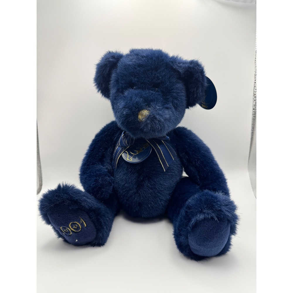 Vintage Build-A-Bear New Year Bear 2001 Navy Blue Limited Edition Plush